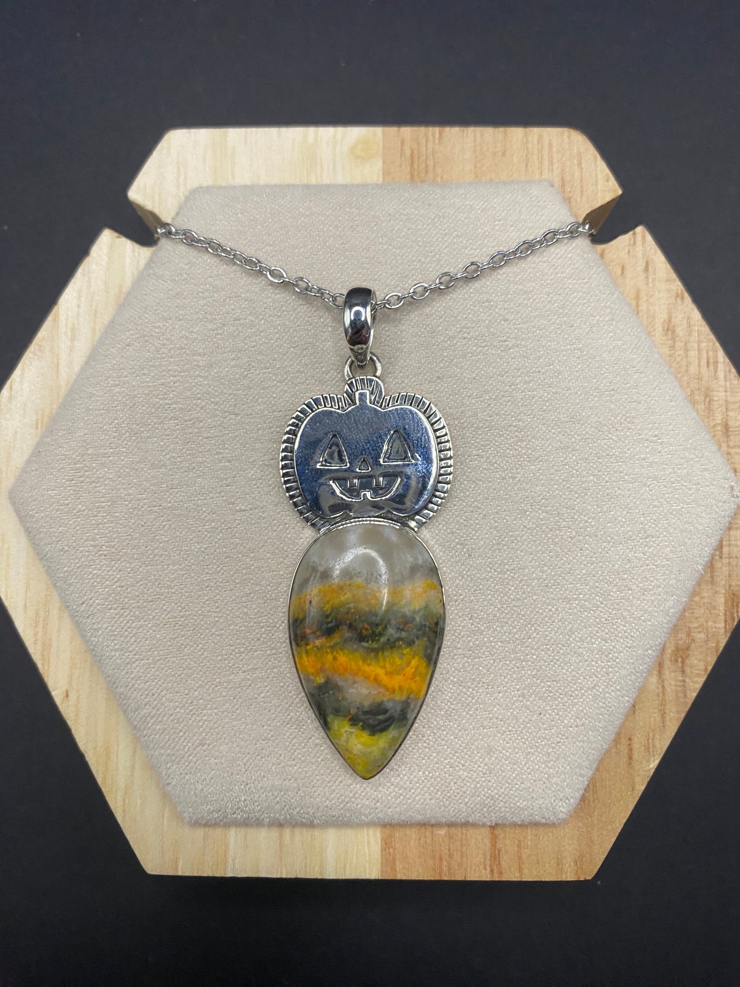 Bumble bee jasper Sterling Silver