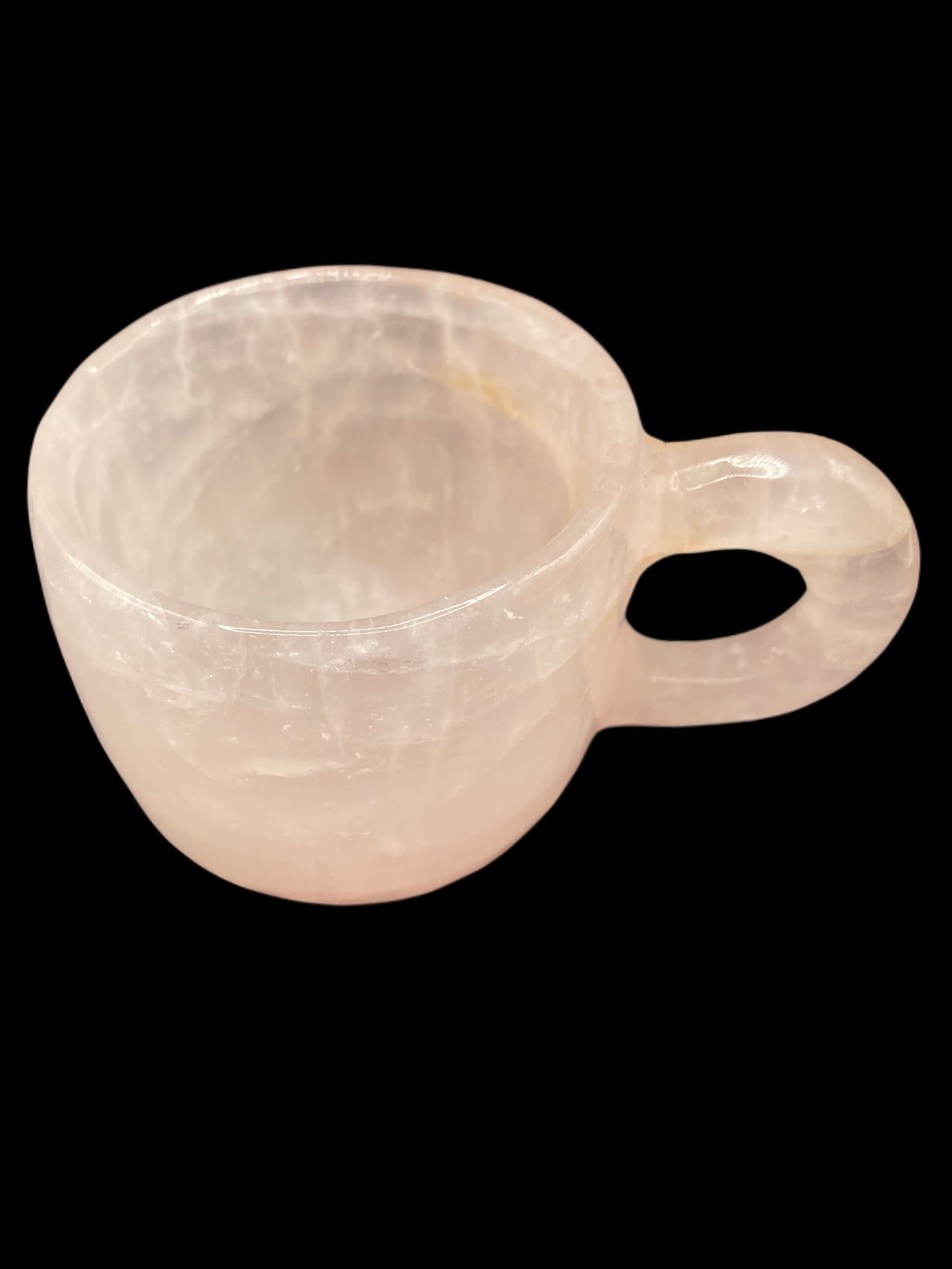 Rose quartz tea cup