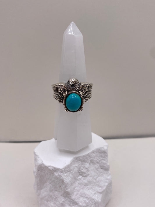 Size 10.5 Kingman turquoise sterling silver