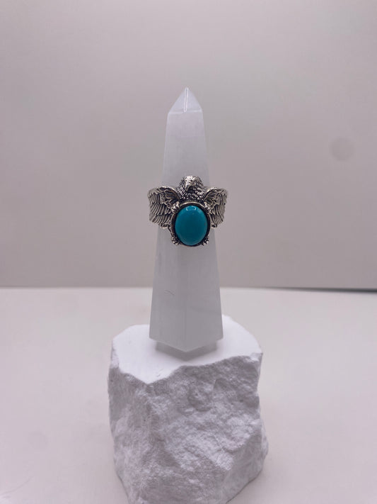 Size 8.75 kingman turquoise sterling silver
