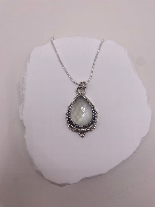 Green amethyst Sterling Silver