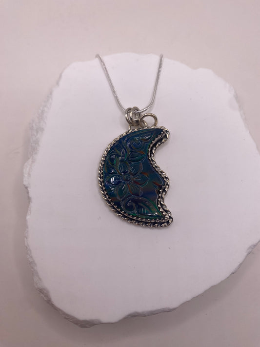 aurora opal Sterling Silver