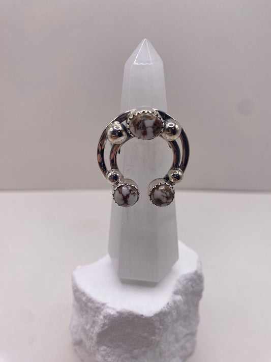 Size 6.75 wild horse stone sterling silver