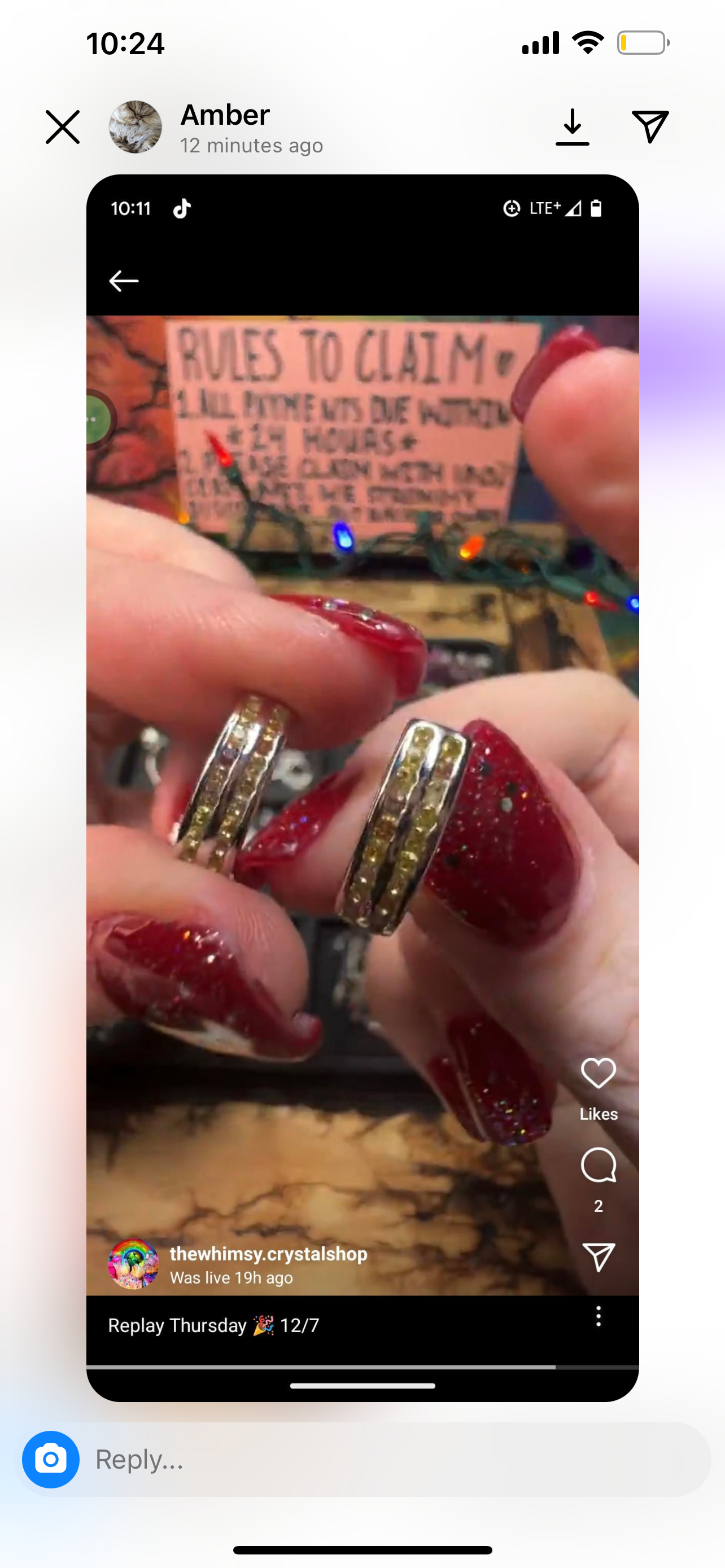 Reserved amber unicorns