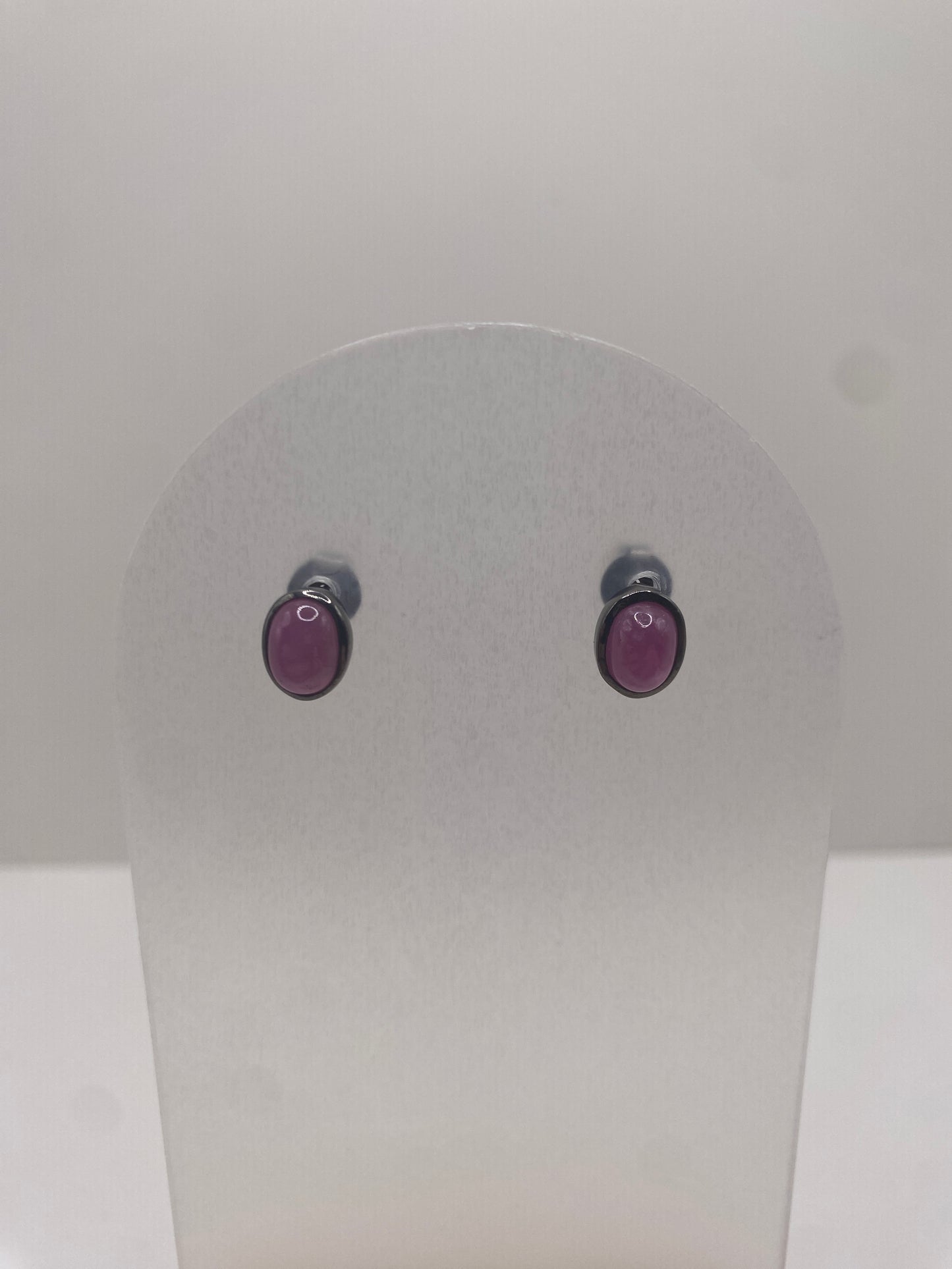 Ruby rhodium over sterling silver