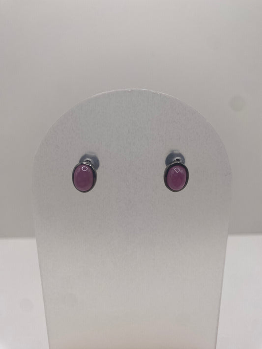 Ruby rhodium over sterling silver