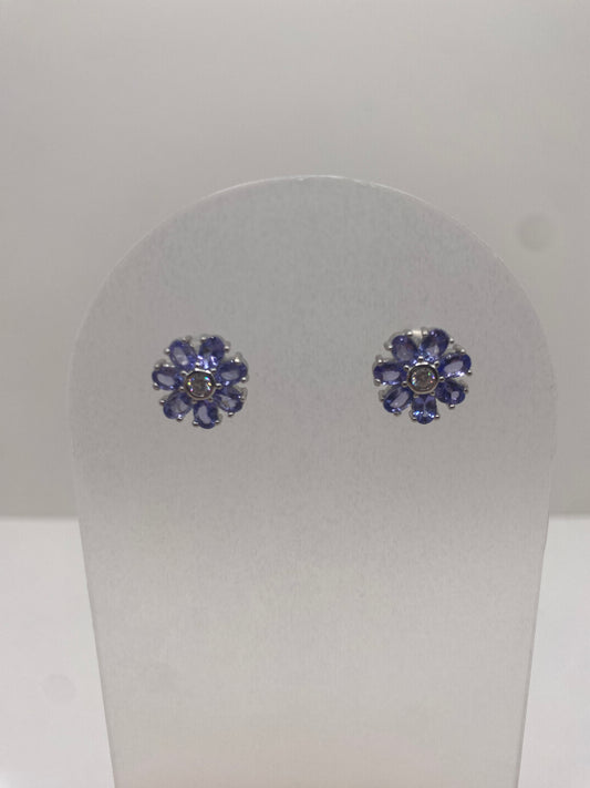 Tanzinite sterling silver