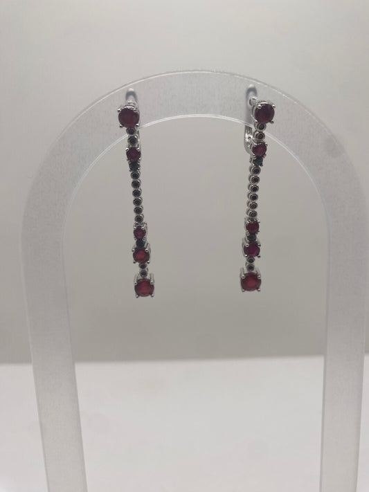 Garnet sterling silver