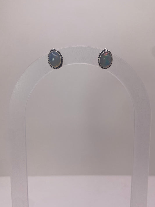 Ethiopian fire opal sterling silver