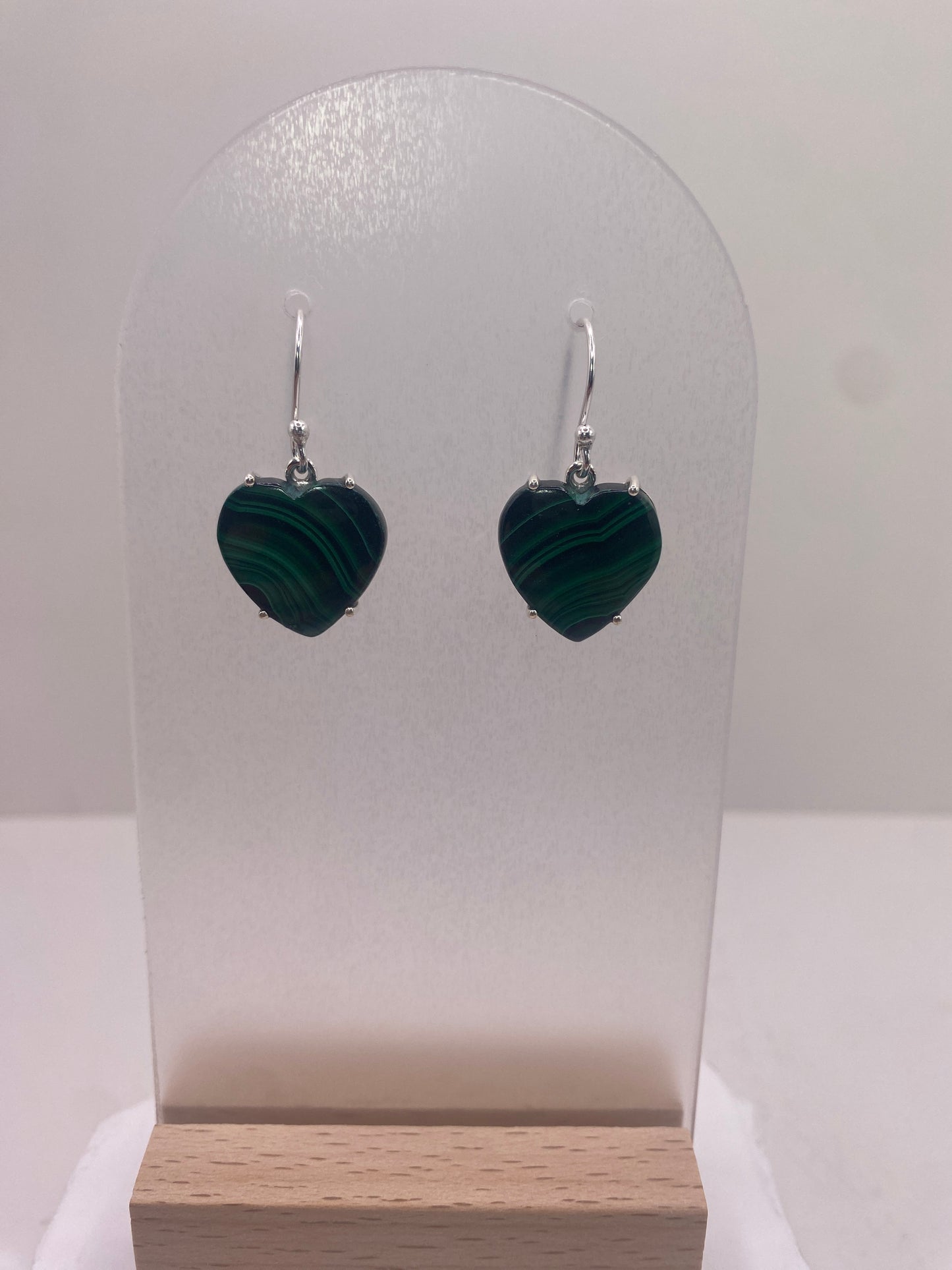 Malachite sterling silver