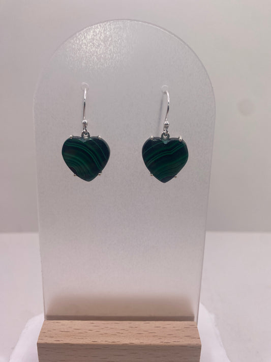 Malachite sterling silver