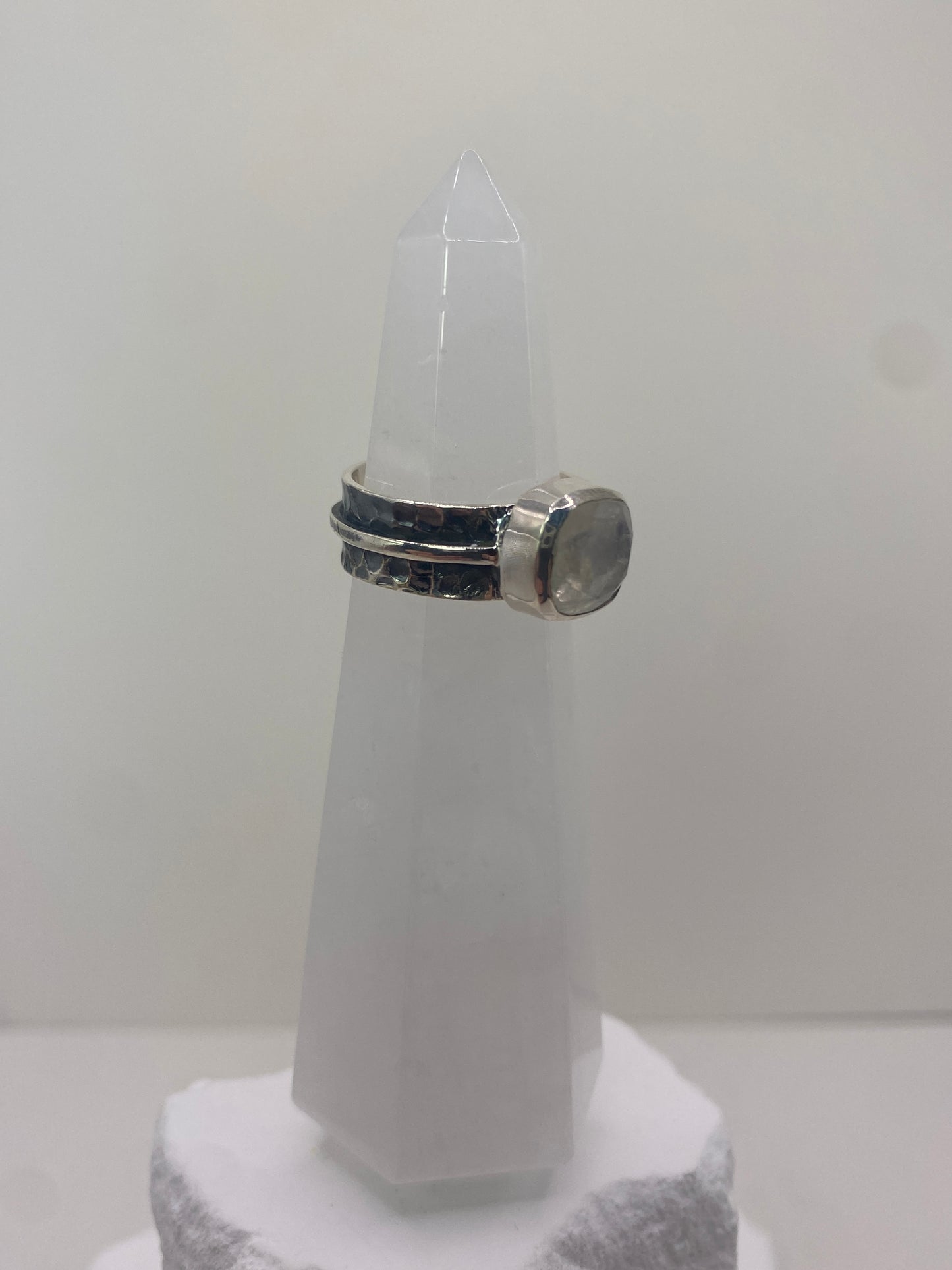 Size 6 moonstone sterling silver