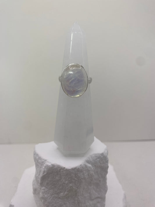 Size 7 moonstone sterling silver
