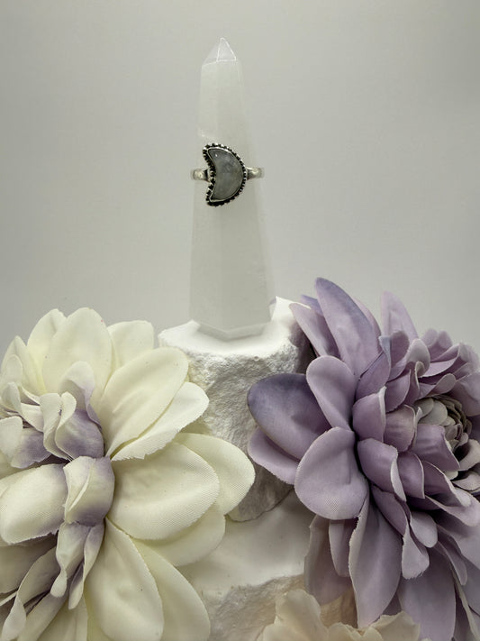 Moonstone size 8.25 sterling silver