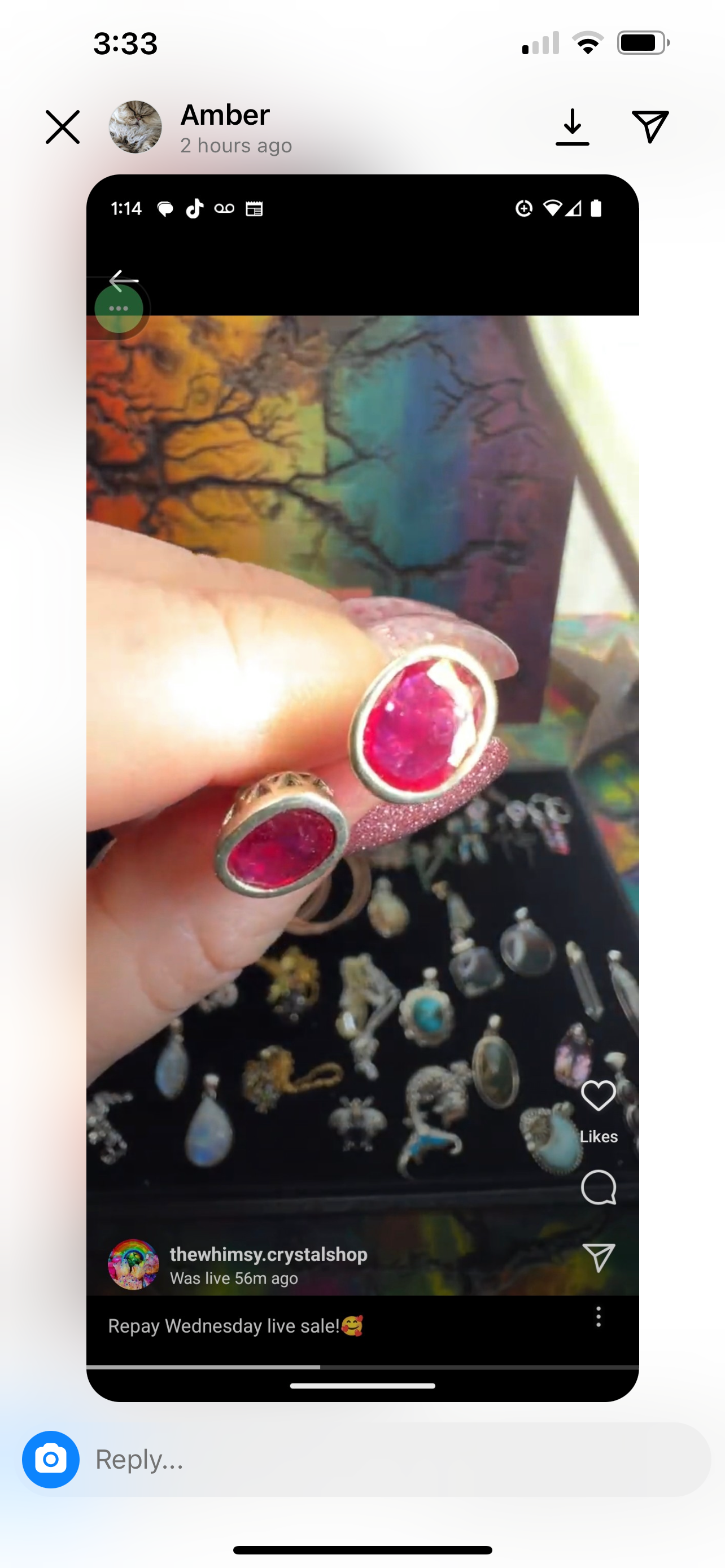 Reserved amber unicorns