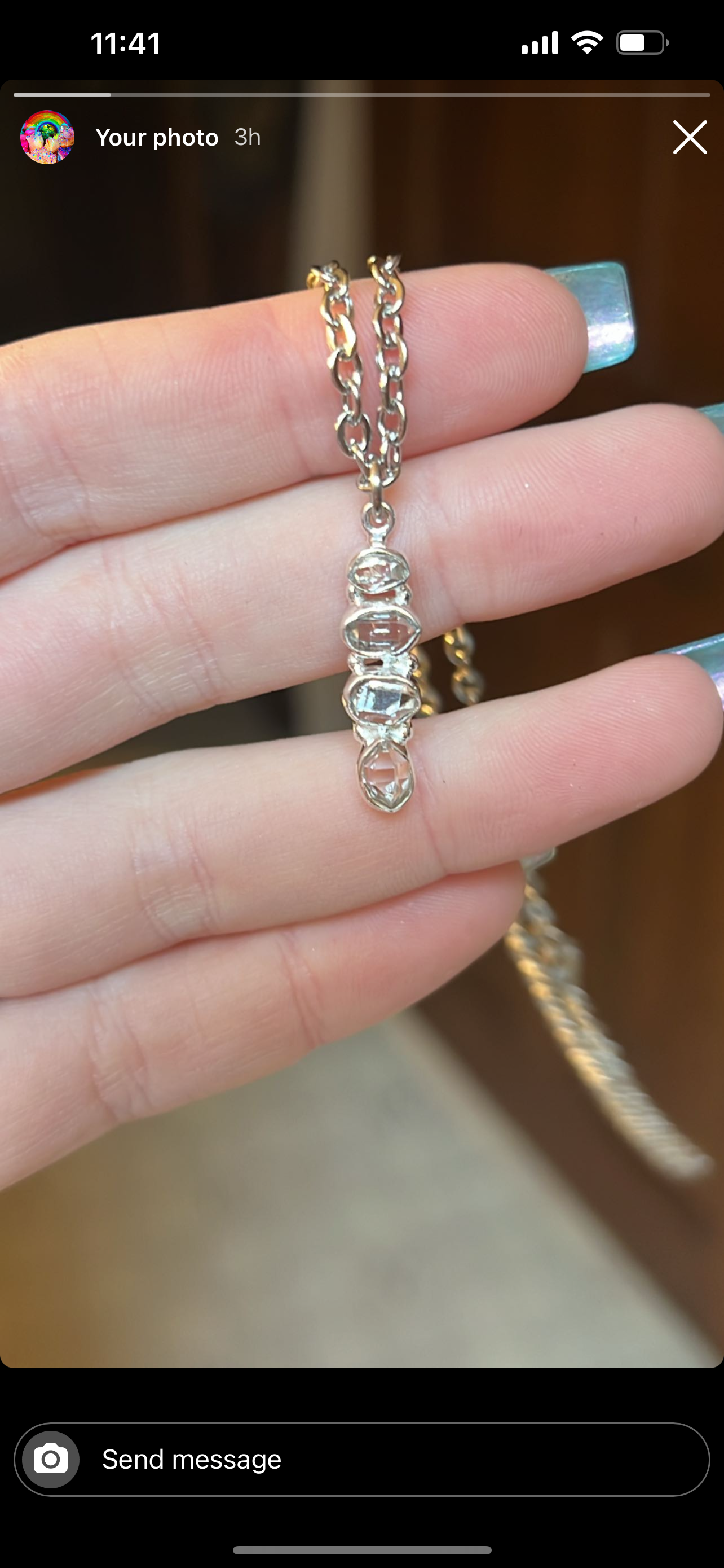 Reserved pearlgabby 18in on Herkimer and additonal 20in chain